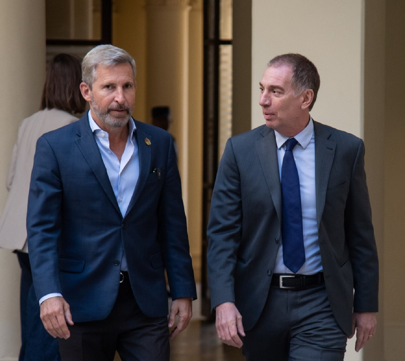Cumbre en Casa Rosada: Frigerio y Santilli abordaron fondos previsionales y obras